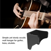 Cintre de guitare mural solide acrylique support de guitare cintre support de crochet mural support pour guitare électrique acoustique ukulélé basse