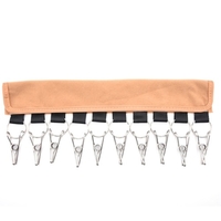 Cintres en tissu portables voyage pliant pinces à linge vêtements chapeau clip chapeau organisateur supports pour cintres