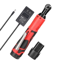 Clé à chocs multifonctionnelle 16, 8 V clé électrique rechargeable sans fil 3/8 pouces 90° clé à cliquet à angle droit clé à chocs outil électrique