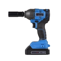 Clé à chocs sans fil 20V avec mandrin 1/2 po vitesse Variable 350N.m clé à main avec 6 douilles et adaptateur 3/8 po chargeur rapide de batterie 2.0Ah pour enlever les écrous boulons réparation automatique