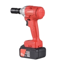 Clé à chocs sans fil 21 V sans balais avec mandrin 1/2" Couple 320 N.m 1980 W Kit de clé électrique portative Tournevis électrique Vitesse variable avec batterie au lithium 3, 0 Ah Chargeur rapide pour enlever les écrous Boulons Réparation auto