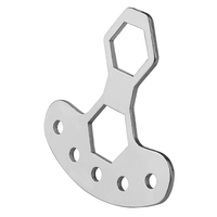 Clé à moulinet de pêche en acier inoxydable Baitcasting Moulinet Poignée Clé à vis Portable M7/M8 Écrou Retirer l