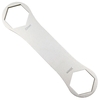 Clé de fourche de suspension de vélo en acier inoxydable outil de dissolvant de clé de capuchon supérieur de vélo (taille: D)