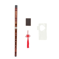 Clé de G flûte en bambou amer Dizi Instrument à vent traditionnel chinois fait à la main avec sac de rangement noeud chinois pour enfants adultes débutants