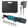 Clé électrique rechargeable multifonctionnelle 12, 0 V sans fil 3/8 pouce 90° Clé à cliquet à angle droit (1pc)