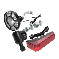 Éclairage vélo Set Kit de sécurité Bike Phare avant Feu arrière Feu arrière Dynamo Non Piles Nécessaires