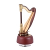 Classique Wind Up Harp Music Box avec Rotating Musical Instrument base Miniature Replica Artware Cadeau
