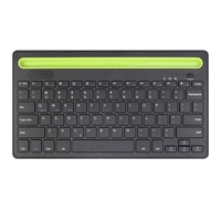 Clavier BT 3.0 Rechargeable sans fil à 78 touches avec fente pour tablette pour téléphone Commutateur à ciseaux Mode veille automatique