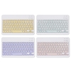 Clavier BT sans fil 10 pouces Clavier BT universel rechargeable coloré à trois systèmes Tablette de téléphone portable Clavier universel rose
