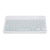 Clavier BT sans fil 10 pouces Clavier BT universel rechargeable coloré à trois systèmes Tablette de téléphone portable Clavier universel vert