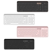 Clavier de bureau bimode MIIIW 102 touches sans fil BT et 2, 4 GHz avec support en caoutchouc souple intégré Compatible multi-système Or et noir