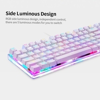 Clavier de jeu de clavier mécanique MOTOSPEED K87S USB Switch filaire rouge