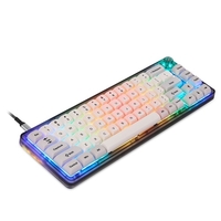 Clavier de jeu mécanique filaire Motospeed CK69 67 touches avec effet de lumière rvb Gateron GPro commutateurs rouges prenant en charge l