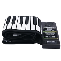 Clavier de piano électronique à 88 touches,  piano flexible en silicone avec haut-parleur