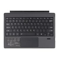 Clavier de tablette Ultra-mince de rétro-éclairage de clavier de BT sans fil avec le pavé tactile de grande taille Compatible avec la Surface Pro 3/4/5/6/7