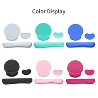 Clavier ergonomique en mousse à mémoire de forme repose-poignet souris repose-poignet tapis de souris avec tissu Lycra Base en caoutchouc antidérapante