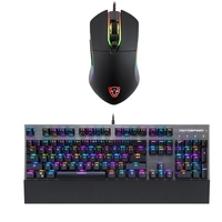 Clavier filaire de jeu mécanique de clés de Motospeed CK108 104 + V30 a filé la souris optique de jeu d