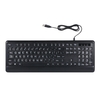 Clavier filaire rétroéclairé à trois couleurs et à grande interface USB