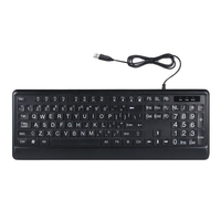 Clavier filaire rétroéclairé à trois couleurs et à grande interface USB