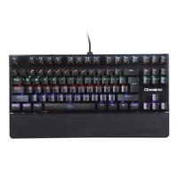 Clavier lumineux 87 touches Clavier de jeu alimenté par USB 3 niveaux de luminosité réglable Dimmable pour ordinateur portable E-sports Compatible avec le système WINDOWS / 95/98 / Me / NT / XP / W7