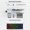 Clavier mécanique bimode Daidai STK61 BT et filaire 61 touches clavier mécanique de bureau de jeu à lumière mixte blanc (commutateurs bleus)