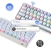 Clavier mécanique compact multi-appareils avec 64 touches BT et mode filaire 18 effets rétroéclairés RVB N-key Rollover Interrupteurs bruns blancs