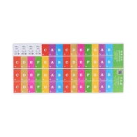 Clavier Piano Note de Musique Autocollants Coloré Amovible pour 37/49/61/88 Claviers Clés pour Enfants Débutants Piano Pratique