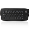 Clavier QWERTY sans fil E30 2.4GHz avec souris trackball noir