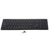 Clavier sans fil 2.4G Clavier sans fil Ultra-mince Clavier muet 95 touches Clavier sans fil pour PC portable noir allemand