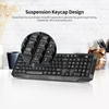 Clavier sans fil 2.4G et souris optique combo Clavier silencieux sans fil Souris optique 2.4G pour bureau à domicile noir