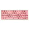 Clavier sans fil 61 touches BT + 2.4G Clavier bimode avec effet de rétroéclairage RVB ABS Moulage par injection bicolore Keycap Rose