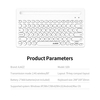 Clavier sans fil Ajazz 320i 2, 4 GHz Clavier bimode sans fil BT Clavier ergonomique 79 touches Clavier avec support blanc