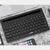 Clavier sans fil Ajazz 320i 2.4GHz Clavier bimode sans fil BT Clavier ergonomique 79 touches Clavier avec support noir