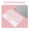 Clavier sans fil BT3.0 78 touches clavier rechargeable Design mince touches de raccourci multifonctions prenant en charge Android iOS Windows blanc