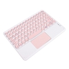 Clavier sans fil BT3.0 78 touches clavier rechargeable Design mince touches de raccourci multifonctions prenant en charge Android iOS Windows rose
