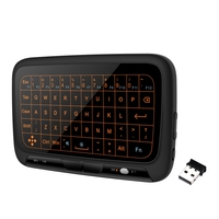 Clavier sans fil QWERT de rétroéclairage sans fil H18 + 2.4GHz
