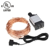 Clignotant Strip Copper Starry Tomshine 10M / 33ft 100LEDs Chaîne de fil extra fin Bendable flexible multicolore Lumière Festival de vacances de Noël Décorations US Plug