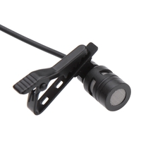 Clip cravate Métal Mono Microphone 3, 5 mm avec collier Clip pour Lound Président ordinateur PC portable