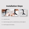Clip-edge Type Support de casque Support Cintre Pince murale en métal Crochet Support d