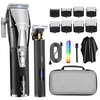Éclips pour hommes Barbier sans fil Machine à couper les cheveux Trousse de coupe à cheveux Trousse de toilette LED Écran numérique intégré Cellule rechargeable haute capacité