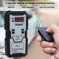 Clés de voiture Testeur de fréquence infrarouge 100M-1GHZ Instrument de test de compteur de fréquence infrarouge électronique numérique 4 bits avec fonction d