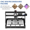 CNC 3018 Pro Router Kit GRBL Control 3 Axis avec Contrôleur Hors Ligne Plastique Acrylique PCB PVC Sculpture sur Bois Fraisage Gravure Zone de Travail XYZ 300x180x40mm (Pas de Module Laser)