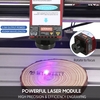 CNC 3018 Pro Routeur Kit GRBL Contrôle 3 Axes avec avec Contrôleur Hors Ligne 5.5W Module Laser Plastique Acrylique PCB PVC Sculpture sur Bois Fraisage Machine de Gravure Graveur XYZ Zone de Travail 300x180x40mm