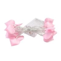 Coeur Violet Peach String Light Battery-y Actionné Twistable Pliable Pliable IP44 Résistance à l