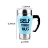 Coffee à café de 350 mL avec couvercle automatique pour le thé au chocolat chaud au lait