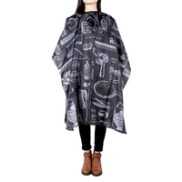 Coiffure robe Cape cheveux Design Salon coupe coiffeur Barbier Nylon tissu Wrap protéger