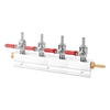 Collecteur de bloc de distribution de gaz CO2 avec barbes de tuyau de 7mm outils de fabrication de vin dispositif de distribution de bière de tirage 5 en option