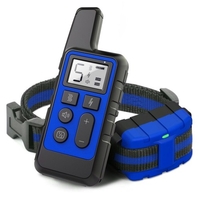 Collier de dressage pour chien Collier de choc pour chien rechargeable avec bip de vibration