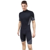 Combinaison courte pour homme Combinaison de plongée en néoprène 3 mm Combinaison de plongée à fermeture éclair dans le dos pour la plongée Snorkeling Surf Natation Rafting Kayak Paddling