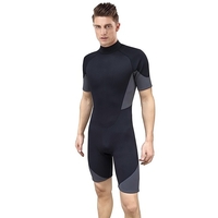 Combinaison courte pour homme Combinaison de plongée en néoprène 3 mm Combinaison de plongée à fermeture éclair dans le dos pour la plongée Snorkeling Surf Natation Rafting Kayak Paddling